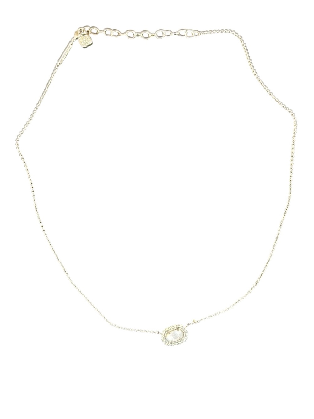 Kendra Scott Elisa silver tone w/Pendant Necklace - 16””.